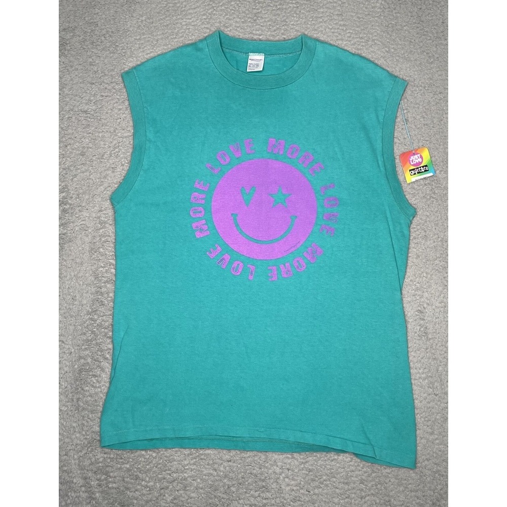 Rare Vtg Royal Comfort JC PENNEY USA Made Cotton T shirt More ❤️ Sz XL Turquoise